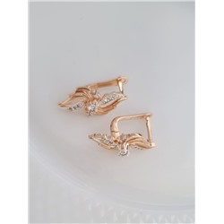 Серьги ювелирная бижутерия коллекция "Дубай" покрытие: позолота, арт.314.073