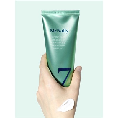 MCNALLY - ПЕНКА ДЛЯ УМЫВАНИЯ С АЗУЛЕНОМ И ЭКСТРАКТОМ ЦЕНТЕЛЛЫ DERMATOLOGY AZULENE 7+ CICA WATER DROP CLEANSING FOAM, 150 МЛ