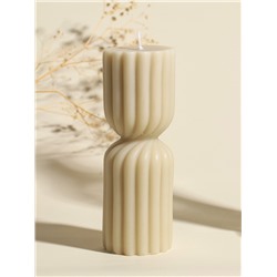 Свеча декоративная «Афина», сливочная, 6×6×18 см