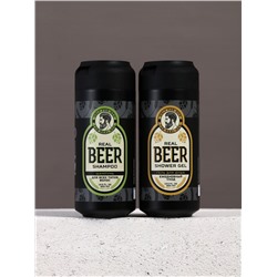 Подарочный набор косметики Real Beer, гель для душа и шампунь для волос HARD LINE, 2×400
