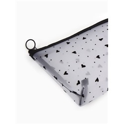 Косметичка женская Little love, с рисунком, на молнии, белая