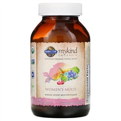 Garden of Life, KIND Organics, Мультивитамины для женщин, 120 веганских таблеток