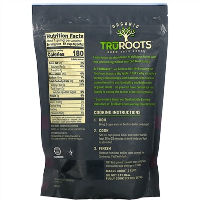 TruRoots, Organic, Red Quinoa, 12 oz (340 g)