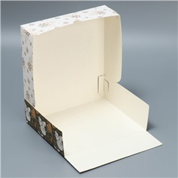 Коробка для кондитерских изделий «Счастливого Нового года», 17×20×6 см