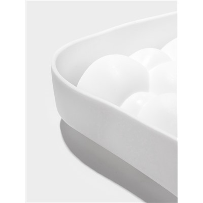 Форма для муссовых десертов и выпечки KONFINETTA «Воздушные пузыри», силикон, 20×5.5 см, белая