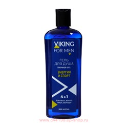 РК Viking Гель для душа 4 в 1 Sport Energy для тела волос лица бритья 300 мл