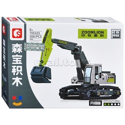 Конструктор "Кран экскаватор" (236 дет.) в коробке