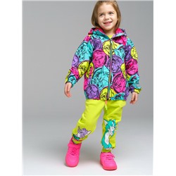 Куртка текстильная с полиуретановым покрытием для девочек (ветровка)