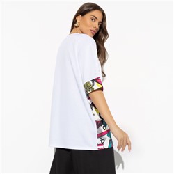 Футболка с асимметричной отделкой, Очевидное отличие