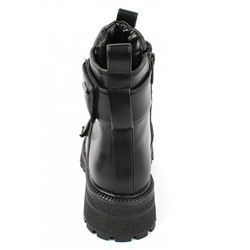 AL7870 черн Ботинки зима для девочек (33-38)/6