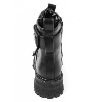 AL7870 черн Ботинки зима для девочек (33-38)/6