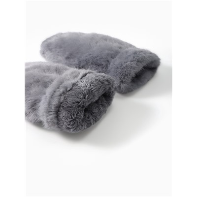 Варежки женские MINAKU, серые, размер 26×12 см