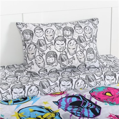 Постельное бельё 1.5-спальное «Этель. Супер-герои», поплин