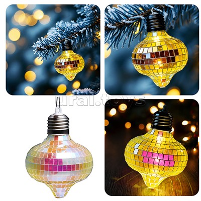 Новогоднее украшение "Диско" (8см)