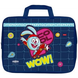 Папка А4 на молнии с ручками 35х26,5х4 см "Смешарики" (084712) 31071 Хатбер