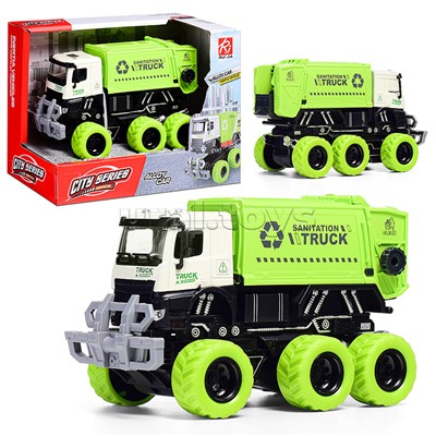 Машина "Мусоровоз" (свет, звук) в коробке