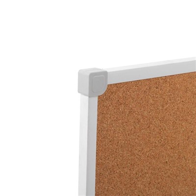 Доска пробковая 60×90 см, Calligrata, в ПВХ рамке белого цвета