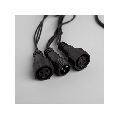 Гирлянда «Нить» 15 м, IP20, тёмная нить, 400 ламп, свечение мульти, 8 режимов, 220 В