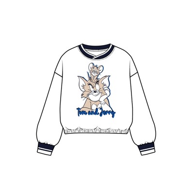 Толстовка трикотажная для девочек