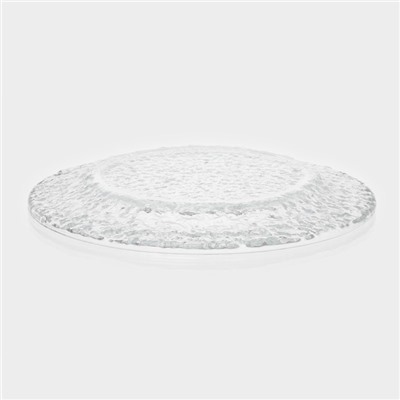 Тарелка «Вулкан», d=27.5 см, стекло, прозрачная