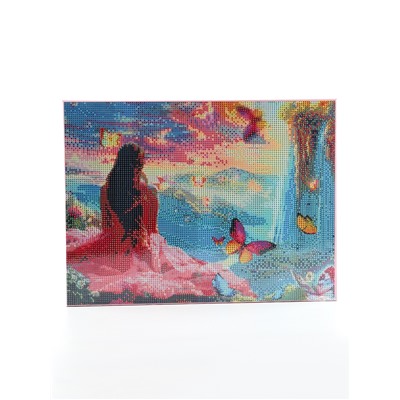 Алмазная мозаика с полным заполнением на холсте с подрамником «Водопады», 30×40 см