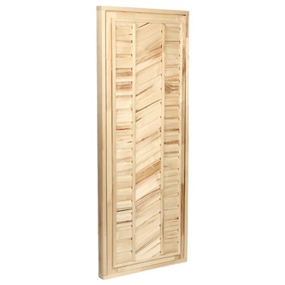 Дверь для бани и сауны, коробка 180×70 см, деревянная, универсальная