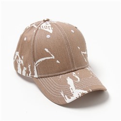 Кепка унисекс твил MINAKU, светло-коричневая, размер 58, хлопок 100%