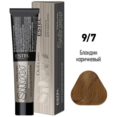 ЭстельDeLuxe Silver Крем-краска для волос 9/7 Блондин коричневый 60 мл