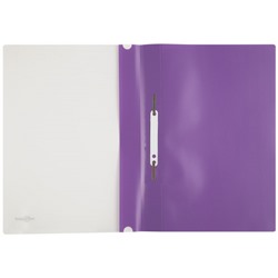 Скоросшиватель А4 пластиковый  фиолетовый 0,18мм 4018 inФОРМАТ