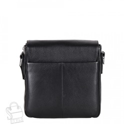 Сумка мужская кожаная 8877H black Heanbag