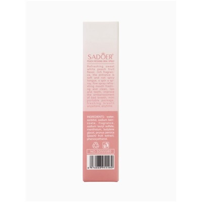 Освежитель дыхания Sadoer со вкусом персика, 18 мл