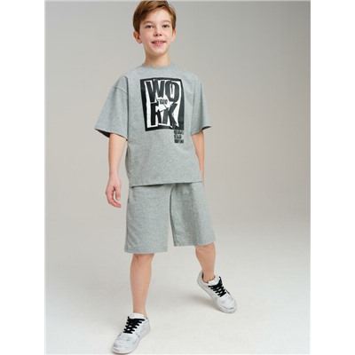 Комплект трикотажный для мальчиков: фуфайка (футболка), шорты