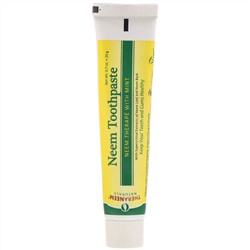 Organix South, TheraNeem Naturals, Лечение на основе нима с мятой, Зубная паста с нимом, 0,7 унций (20 г)