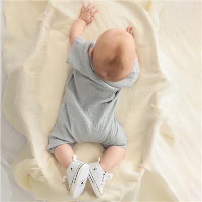 Комбинезон «Крошка Я. Муслин», размер 86-92, серо-голубой