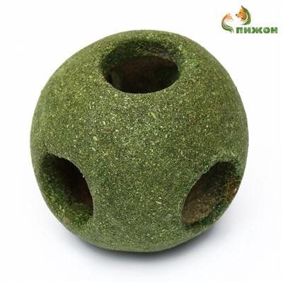 Игрушка - шар для кошек, большой, из прессованной кошачьей мяты, 10 см