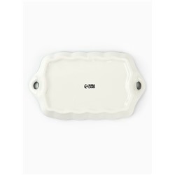 Блюдо новогоднее «Снегирь», 23×13×2.5 см, ручная работа