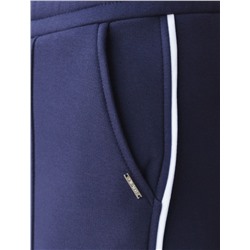 Теплые прямые брюки из эластичного футера трехнитки с начесом