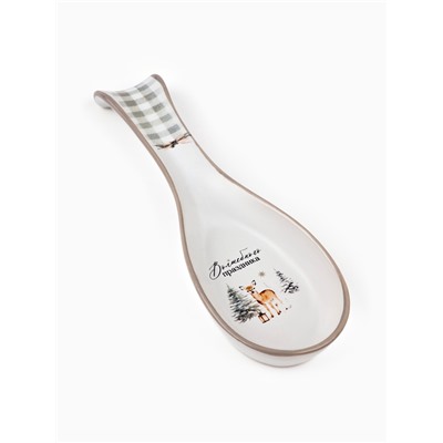 Подставка под ложку новогодняя «Волшебного праздника», 7×22.3 см, ручная работа