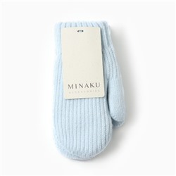 Варежки детские MINAKU, голубые, 19 см