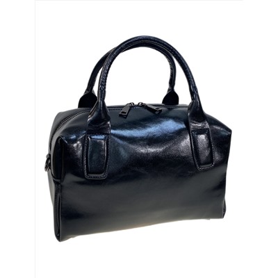 Женская сумка из натуральной кожи, цвет черный