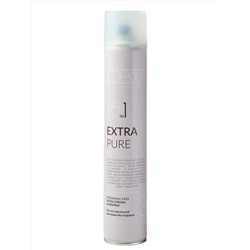DEW Professional Лак для волос экстрасильной фиксации без отдушки / Extra Pure, 500 мл