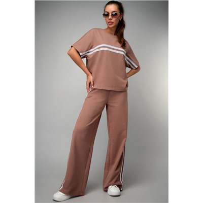 Женский костюм оверсайз из футера двухнитки Happyfox