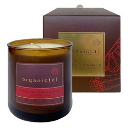 OrganicTai Ароматическая соевая свеча «Апельсин - корица», 180 мл 21133