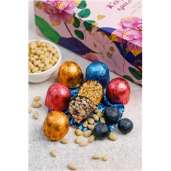 Кедровый грильяж Праздничный / клюква, черника, облепиха / шоу-бокс/ 600 г / ТМ Сибирский кедр