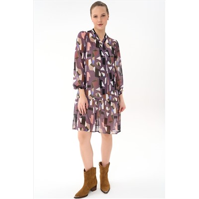 Платье Нежный акцент  – 2 (лиловый)