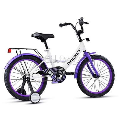 Велосипед 18" Rocket Gem, цвет белый/фиолетовый