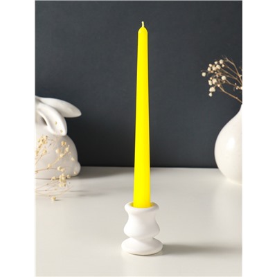 Набор свечей античных, 2.3×24.5 см, 5 ч, 55 г, 4 шт., жёлтый