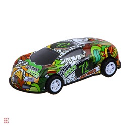 Машинка гоночная с запускалкой, металл, 12х17х3см