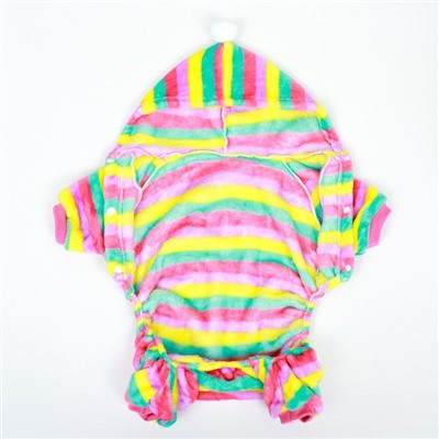 Комбинезон «Радуга» с капюшоном, размер 2XL (ДС 45 см, ОШ 45 см, ОГ 55 см)