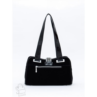 Сумка женская кожаная 91153MSS black  Velina Fabbiano-Safenta